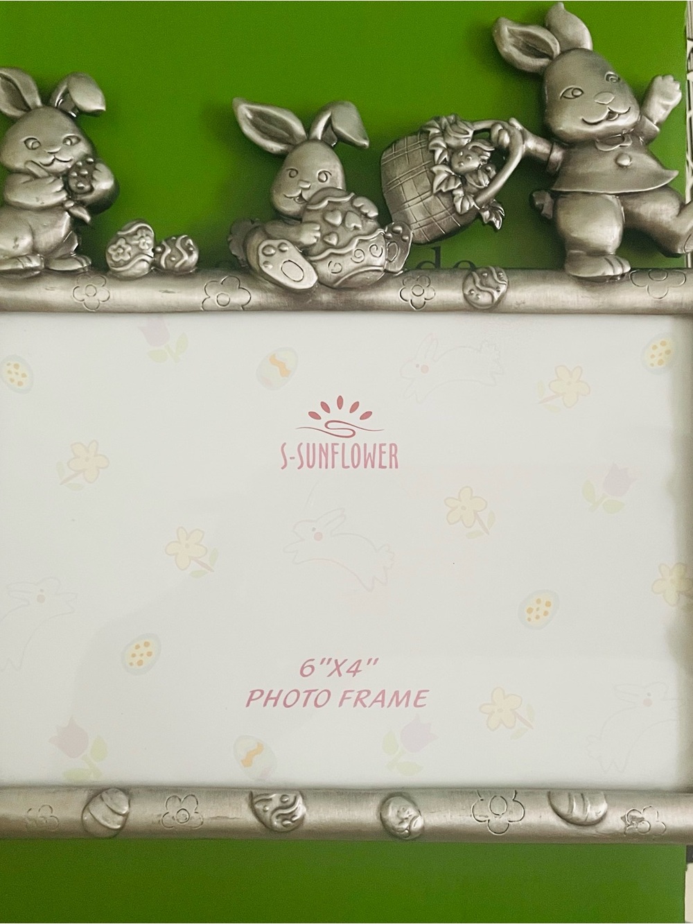 Photo Frame - Silver Bunny Spring Easter